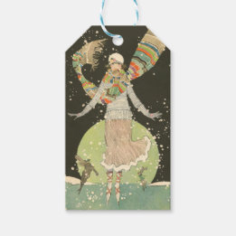 Étiquettes-cadeau Tag de cadeau pour femme de patinage de glace des