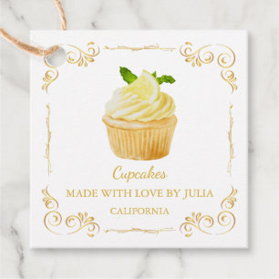 Étiquettes Cadeau Tag de Carré Hang vintage de gâteaux faits maison