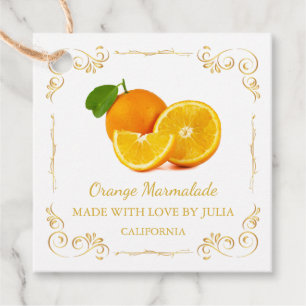 Étiquettes Cadeau Tag de Carré Hang vintage maison Orange Marmalade