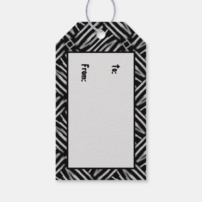 Étiquettes-cadeau Tag de chalut tribal (Dos)