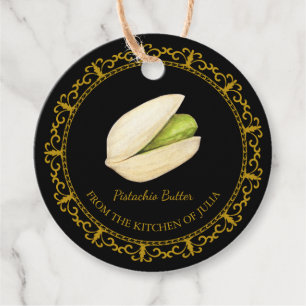 Étiquettes Cadeau Tag de hang de beurre de pistache maison vintage