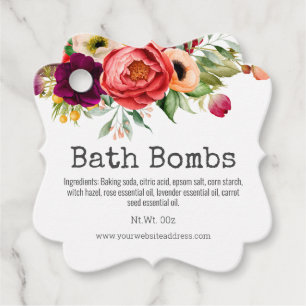Étiquettes Cadeau Tag De Hang Pour Bombe De Bain Faite À La Main