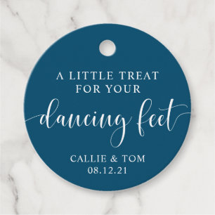 Étiquettes Cadeau Tag de la marina Dancing Feet Flip Flop Wedding Fa