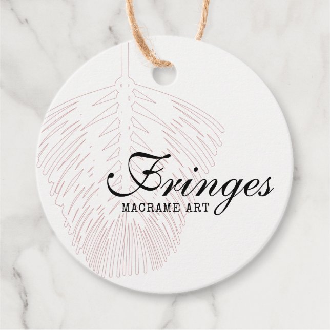 Étiquettes Cadeau Tag de Merci de marbre Boho (Devant)