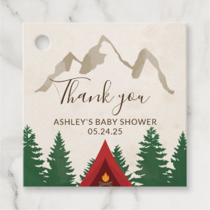 Étiquettes Cadeau Tag de préférence Camping Mountains