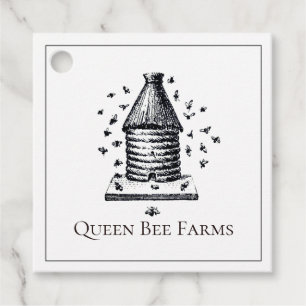 Étiquettes Cadeau Tag de produits de miel de l'apicole Queen Bee Bee