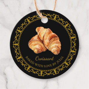 Étiquettes Cadeau Tag du Croissant fait maison vintage