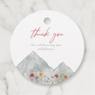 Étiquettes Cadeau Tag Fleur sauvage de montagne