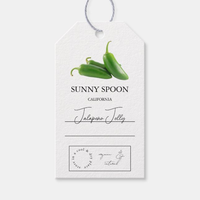Étiquettes-cadeau Tag Jalapeno Hang (Devant)