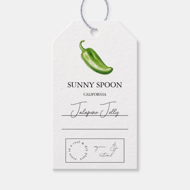 Étiquettes-cadeau Tag Jalapeno Hang (Devant)