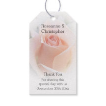 Tag mariage Peach Rose Rosebud