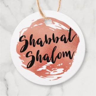 Étiquettes Cadeau Tag personnalisée Shabbat Shalom