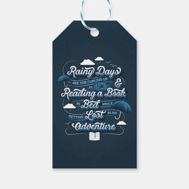 Étiquettes-cadeau Tag Rainy Day Adventure / Cadeau (Devant)