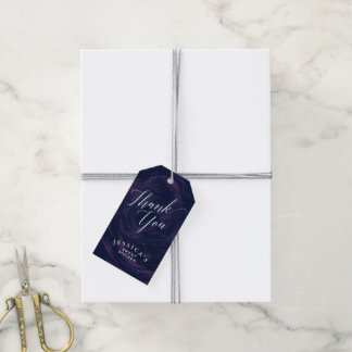 Étiquettes-cadeau Tag Under the Stars Elegant Midnight Sky Merci