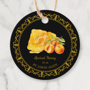 Étiquettes Cadeau Tag vintage Honeypeb Apricot Infused Honey Hang
