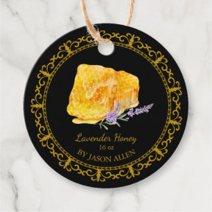 Étiquettes Cadeau Tag vintage Honeypeb Lavender Infusé Honey Hang