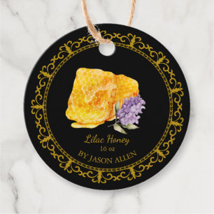 Étiquettes Cadeau Tag vintage Honeypeb Lilac Infusé Honey Hang