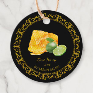 Étiquettes Cadeau Tag vintage Honeypeb Lime infusé Honey Hang