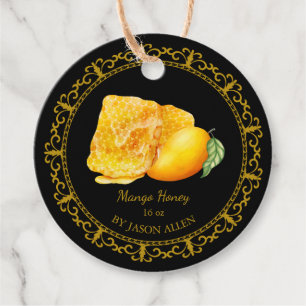 Étiquettes Cadeau Tag vintage Honeypeb Mango Infusé Honey Hang