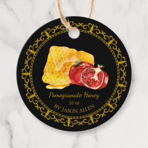 Étiquettes Cadeau Tag vintage Honeypeb Pomegrana Honey Hang