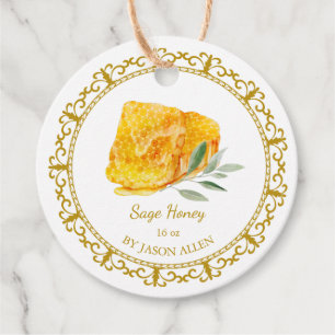 Étiquettes Cadeau Tag vintage Honeypeb Sage Inférieur Honey Hang