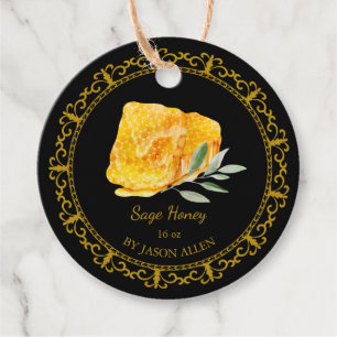 Étiquettes Cadeau Tag vintage Honeypeb Sage Inférieur Honey Hang