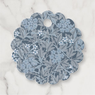 Étiquettes Cadeau TAG vintage WILLIAM MORRIS "JASMINE" EN FAVEUR