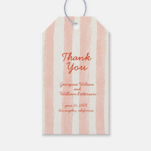 Étiquettes-cadeau Tag Whimsical Modern Rose & Red Wedding Favor