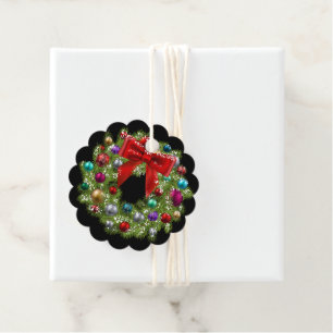 Étiquettes Cadeau Tag-Wreath