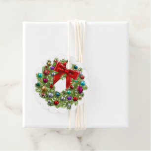 Étiquettes Cadeau Tag-Wreath