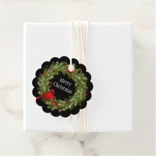 Étiquettes Cadeau Tag-Wreath Favoriser Tags