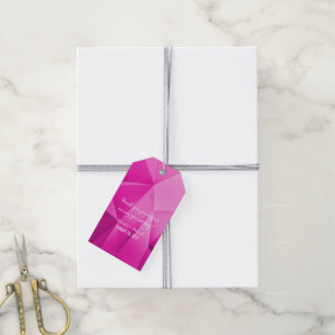 Étiquettes-cadeau Tags Cadeau Mariage pour les tons joaillerie rose