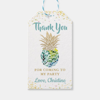 Étiquettes-cadeau Tags cadeaux Baby shower à ananas tropical