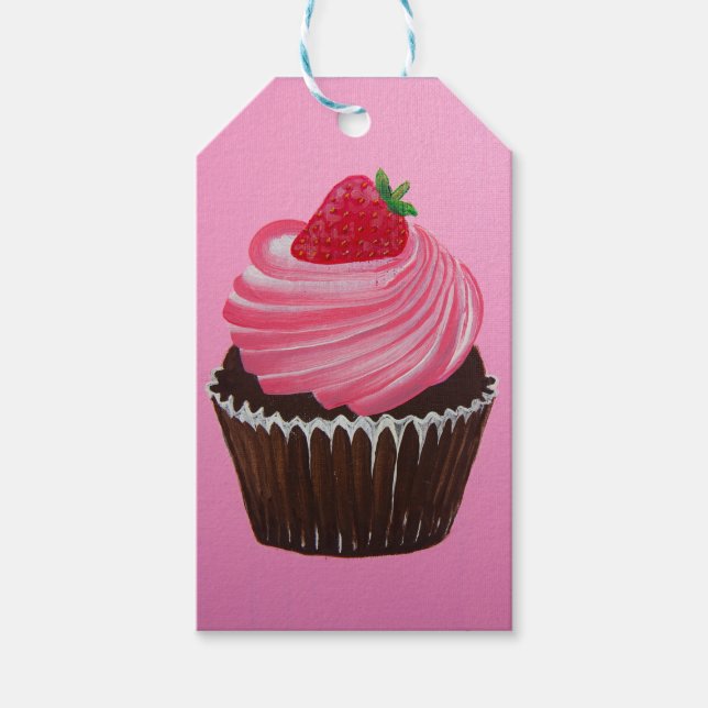 Étiquettes-cadeau Tags cadeaux Cupcakes (Devant)