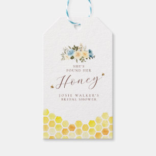 Étiquettes-cadeau Tags cadeaux de Fête des mariées d'abeilles miel