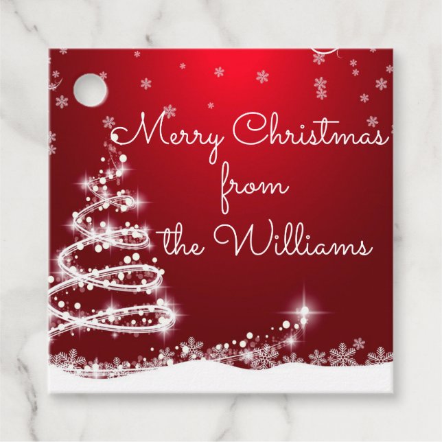 Étiquettes Cadeau Tags cadeaux de Noël (Devant)