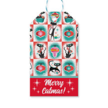 Tags cadeaux de Noël des chats MCM