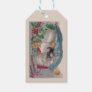 Étiquettes-cadeau Tags cadeaux de Noël Kitty Cat