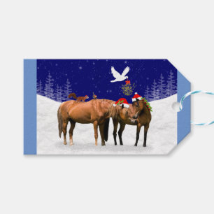 Étiquettes-cadeau Tags cadeaux de Noël Pony