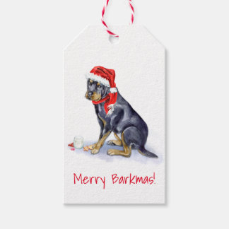 Étiquettes-cadeau Tags cadeaux de Noël - Rottweiler - Enveloppe cade