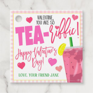 Étiquettes Cadeau Tags cadeaux de thé glacé Valentine