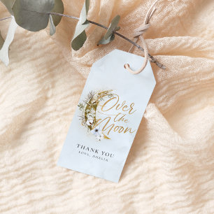 Étiquettes-cadeau Tags cadeaux Over the Moon Boho Gold Dust & Clouds