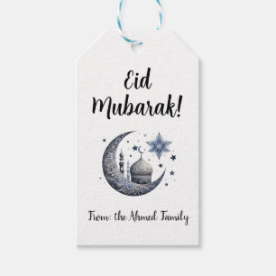 Étiquettes-cadeau Tags cadeaux personnalisés de l'Aïd Moubarak