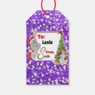 Étiquettes-cadeau Tags de cadeau Père Noël