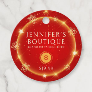 Étiquettes Cadeau Tags de vêtements Petite entreprise Festive Noël R