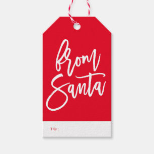 Étiquettes-cadeau Tags des cadeaux de Père Noël Holiday