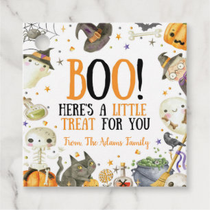 Étiquettes Cadeau Tags éffrayant de préférence Halloween