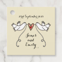 Tags favoris de mariage des colombes blanches pers