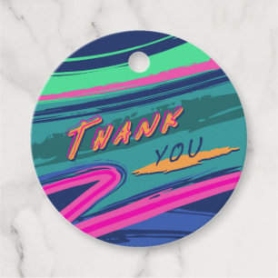 Étiquettes Cadeau Tags favoris du Merci des années quatre-vingt