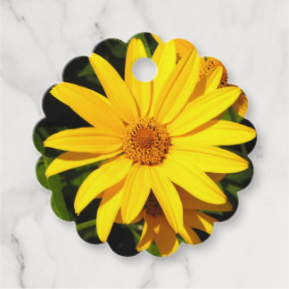 Étiquettes Cadeau Tags Gold Sunflower Favor